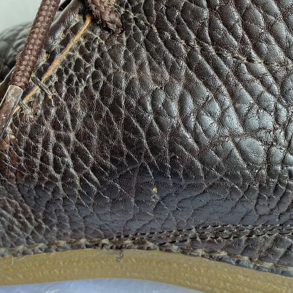 Tony Lama CAV0902 Boots Brown Distressed Moc Toe Casual Lace-Up Shoes Sz 10.5D main image 4
